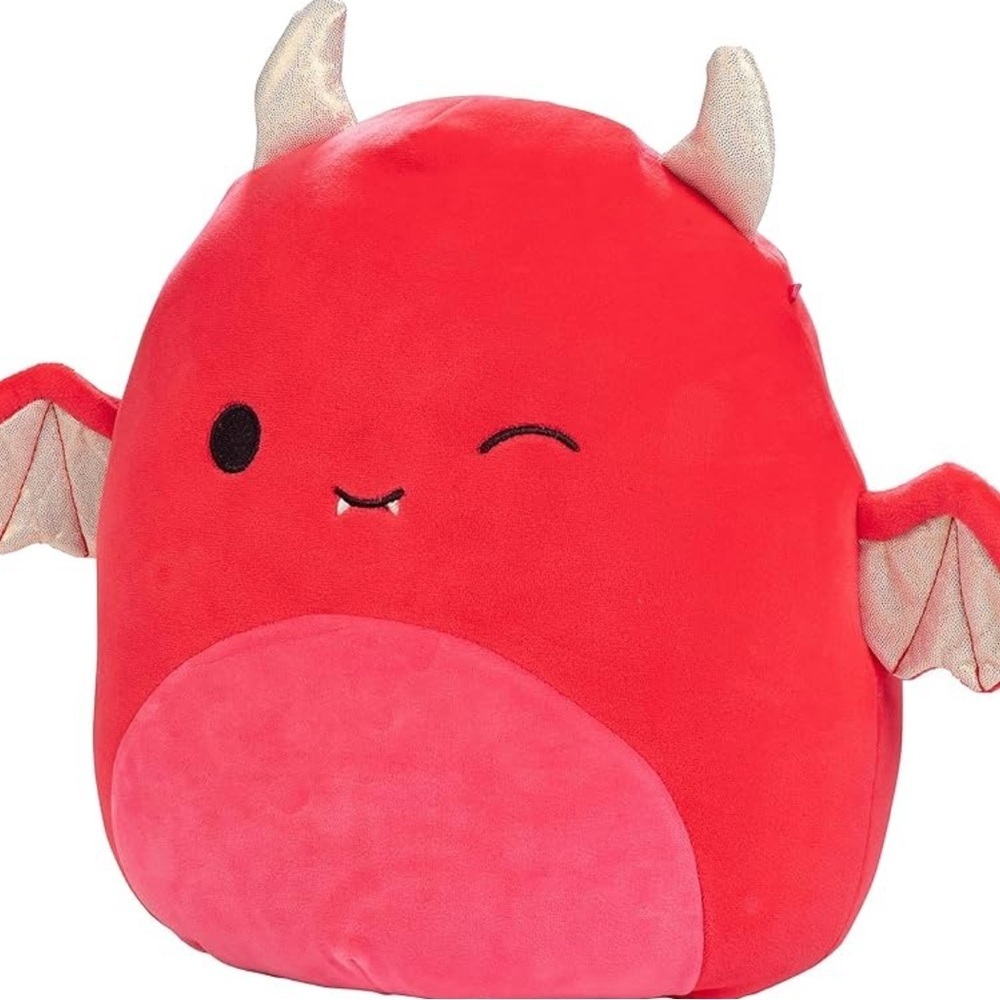 Red and Pink Plush Toy